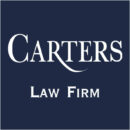 Carters logo-blue-bgrd-white-font-square